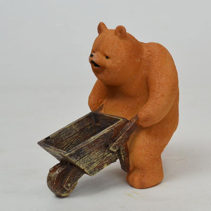 カラフルなクマの置物 オレンジ TMOC』カラーパレット くま （ぬいぐるみ大） – タオル美術館
