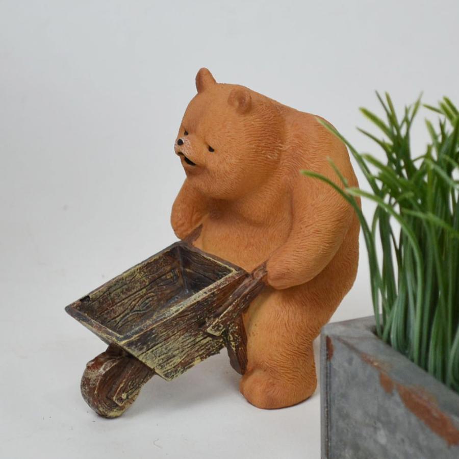 クマ ベア くま 木製 置物 飾り フィギュア インテリア 9個セット - 置物