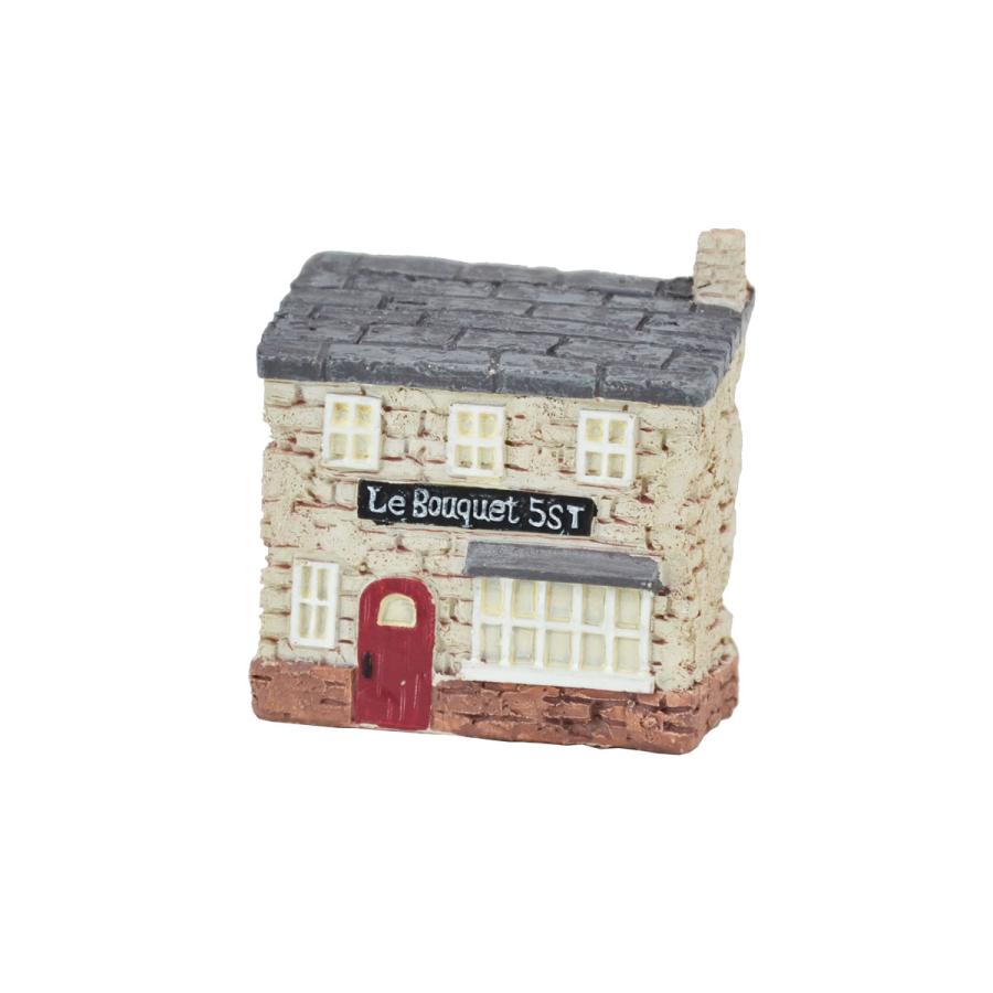 レジンミニチュア ハウスオーナメント 煉瓦造り 旧市街 家 : ラタン