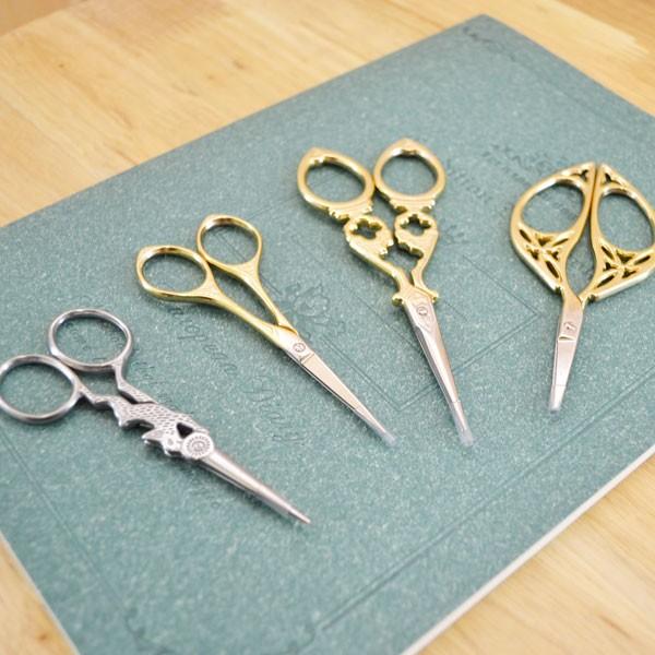 はさみ 可愛いデザインシザー ゴールド シルバー 手芸 ポイント消化