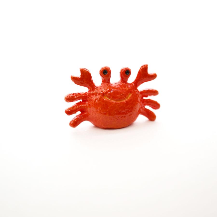 カニの置物 タイニーワールド カニ S 蟹 かに ミニチュア 置物 oc : ラタンハウス
