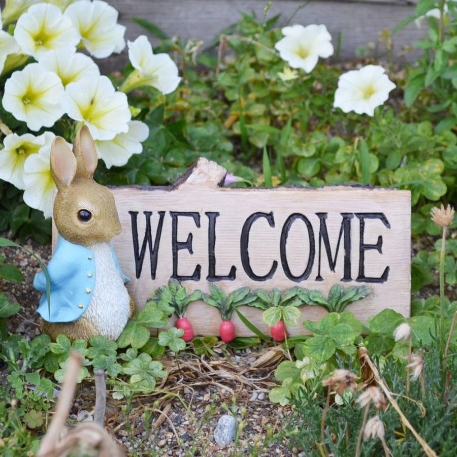 ピーターラビット ラディッシュ ウェルカム スタンド 置物