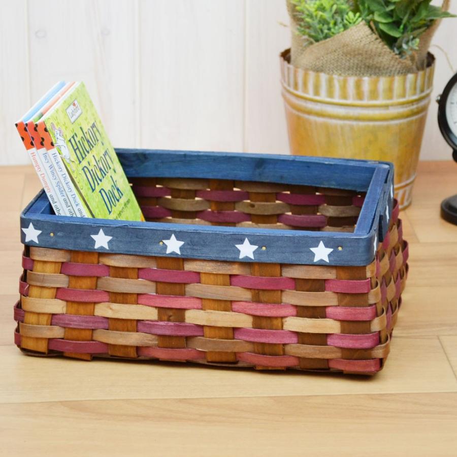 カントリー バスケット S ウッドチップ 収納 かご : ラタンハウス