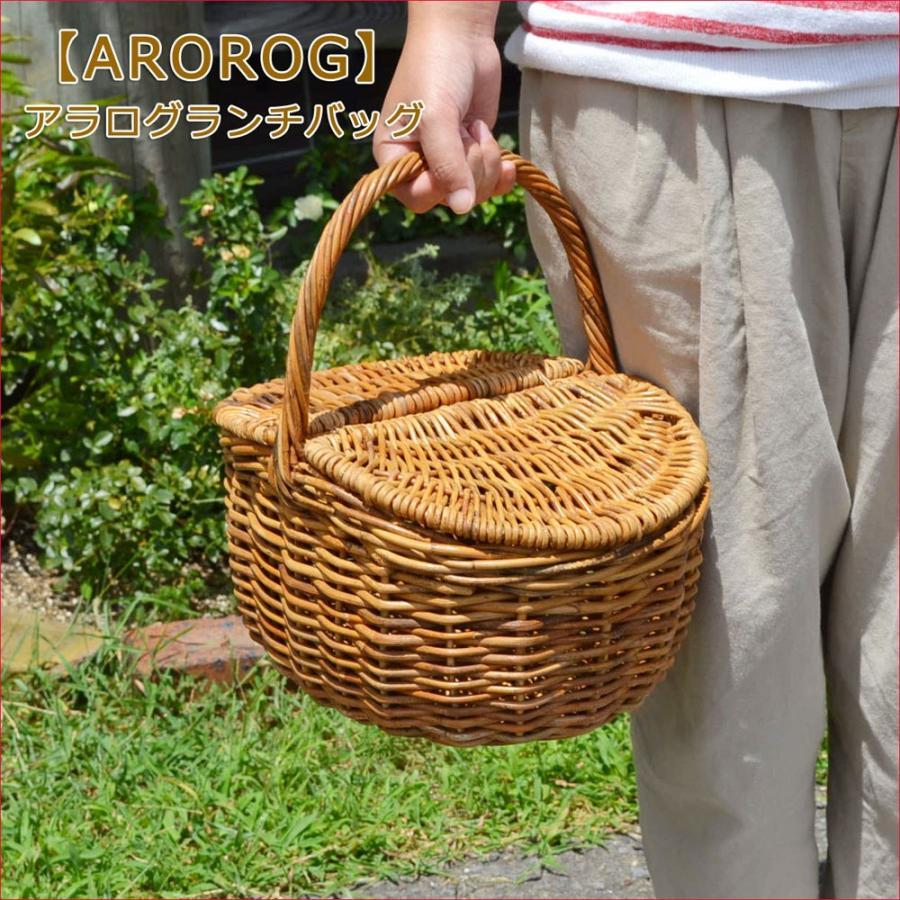 ピクニックバスケット ランチバッグ カゴバッグ ふた付き :91710005