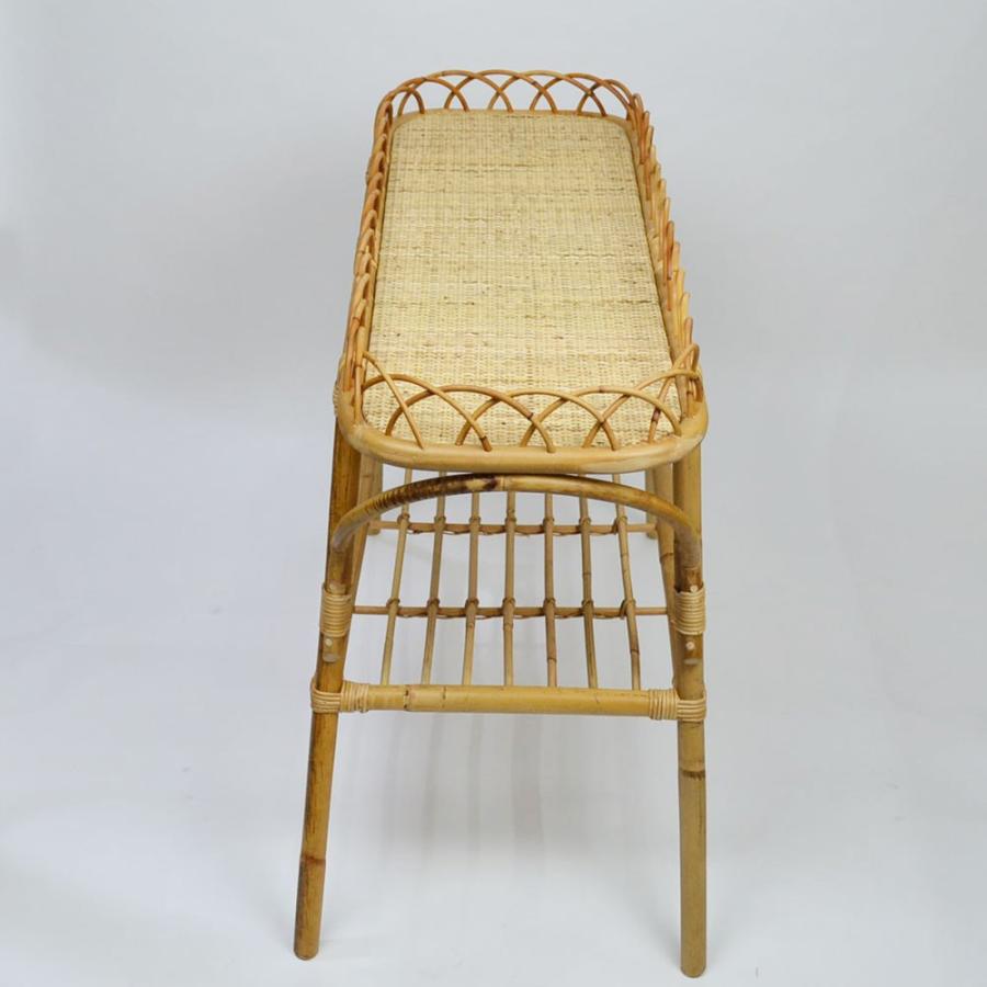 ラタン家具 ユグラ コンソールテーブル ヴィンテージデザイン_2