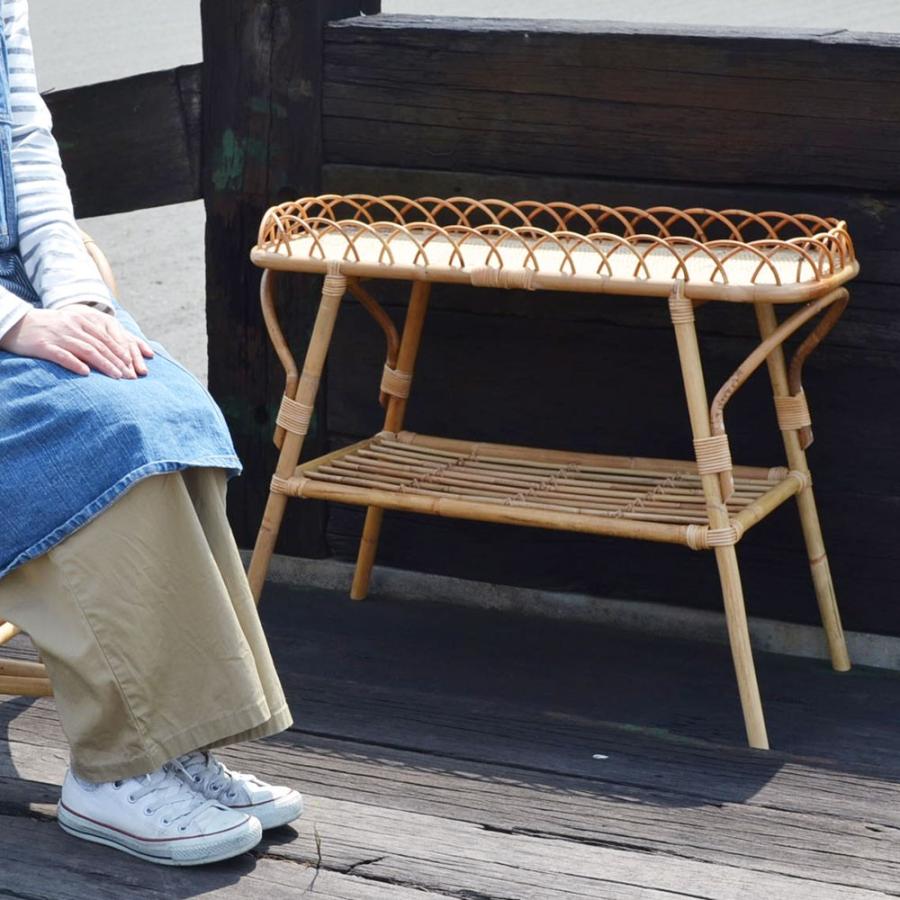 ラタン家具 ユグラ コンソールテーブル ヴィンテージデザイン_7