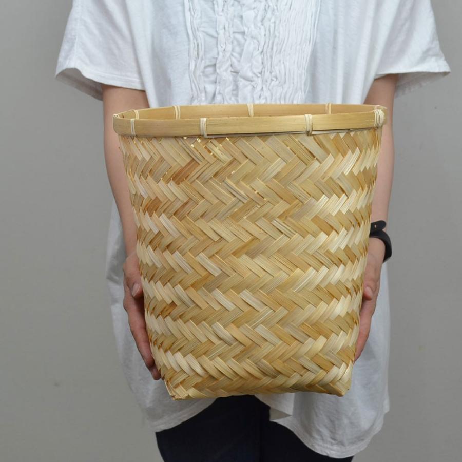 竹 かご 筒型 バンブー 小物収納 ナチュラル 和 軽い : ラタンハウス