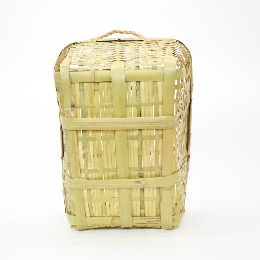 竹の収穫かご 青竹 野菜かご S 収納 ストレージ 竹籠 : ラタン