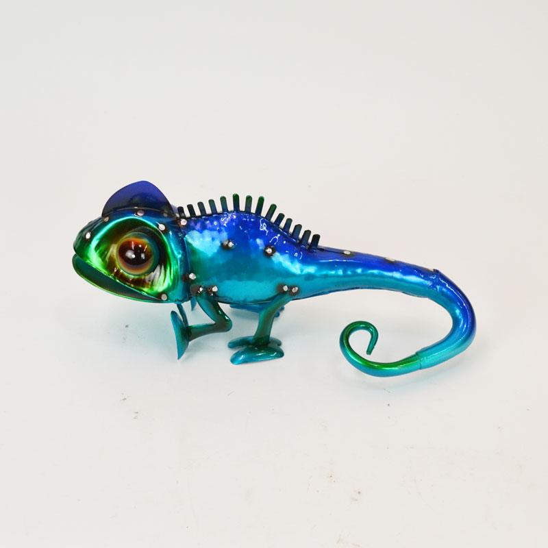 カラフルブリキ カメレオン トカゲ 青 ブルー 爬虫類 鉄 Cb 265 Mk43 ラタンハウスかごや ヤフー店 通販 Yahoo ショッピング