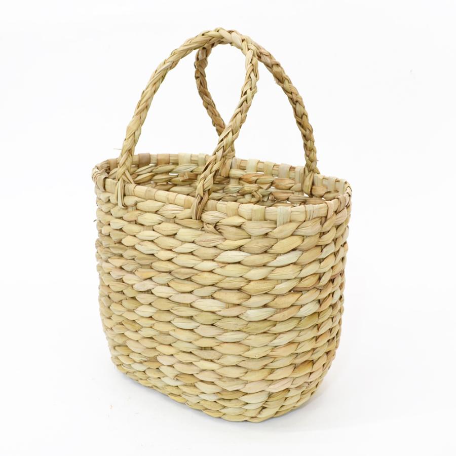 かごバッグ エコバッグ 和装バッグ 収納かご 花器　ラタン カジュアルオーバル型 かごバッグ エコバッグ 和装バッグ 収納かご 花器 ラタン