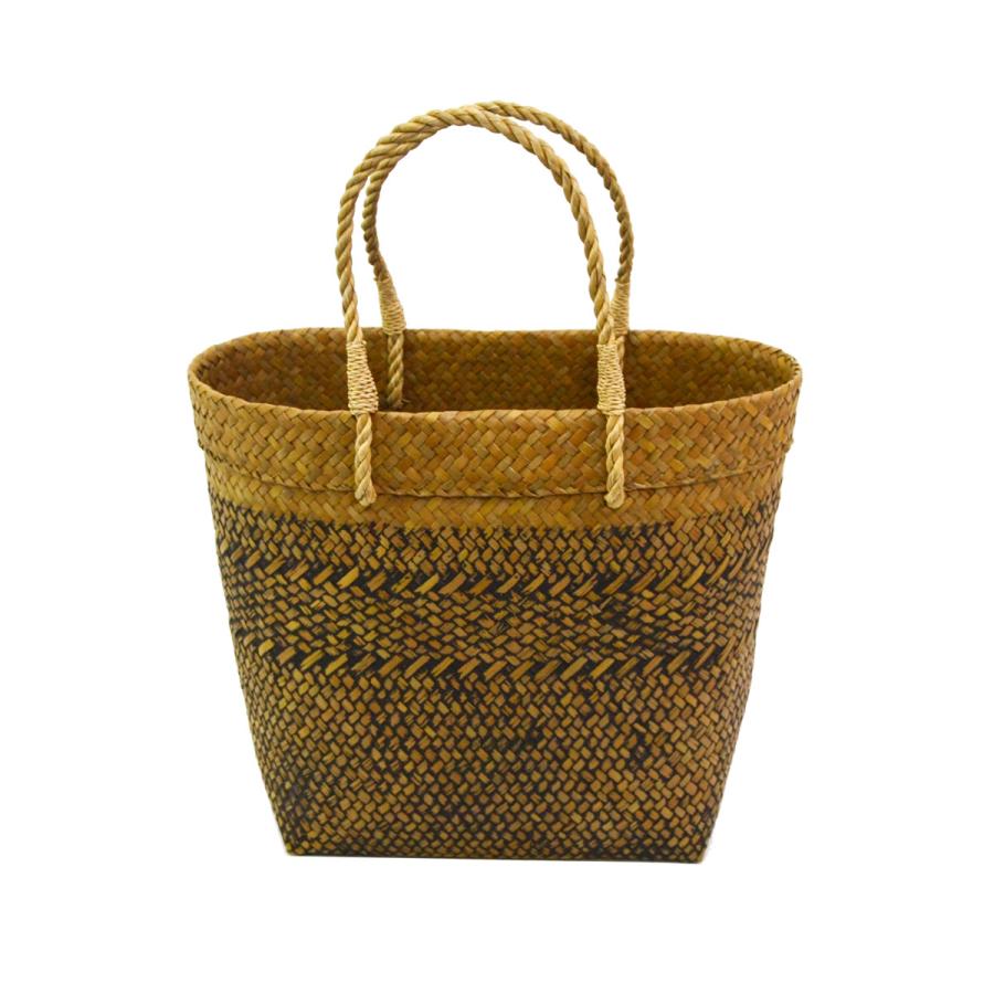 タイ製 カチュー 楕円 かごバッグ シャビー加工 L 水草 : ラタンハウス