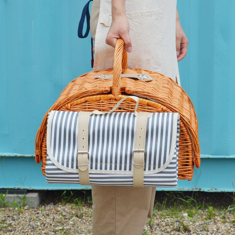 マット付ピクニックバスケット かご おしゃれ 食器 かご Lhlz1060 Mk40 ラタンハウスかごや ヤフー店 通販 Yahoo ショッピング