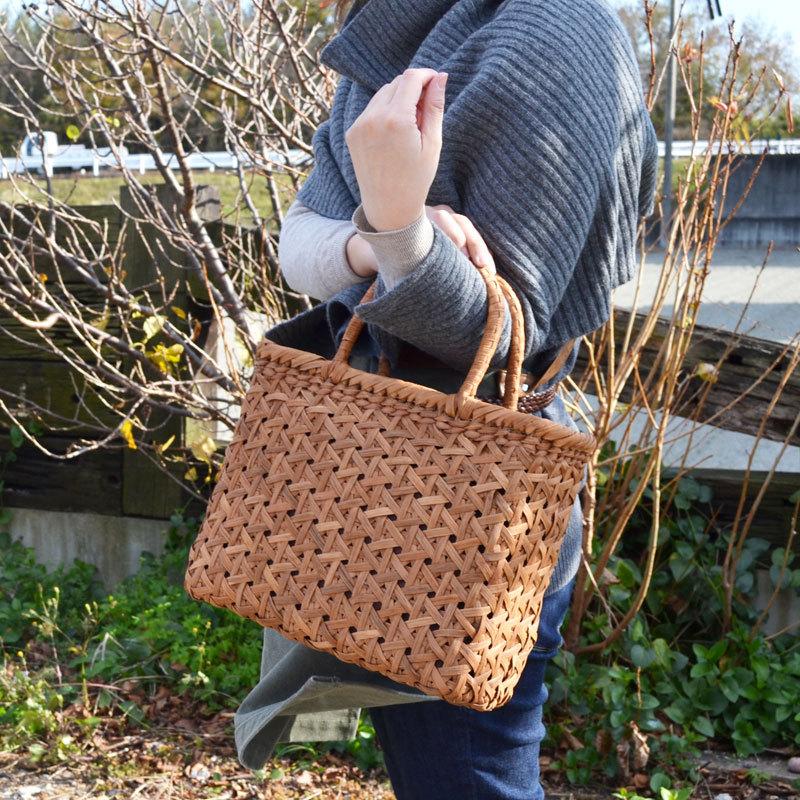 かごバッグ 山葡萄バッグ 卯おしゃれ カゴバッグ レディース 籠 バッグ 