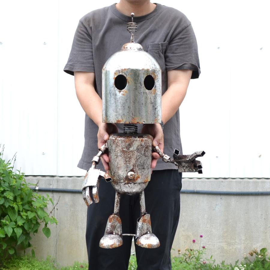 ブリキロボット ベベット 鉄 オブジェ ヴィンテージ加工