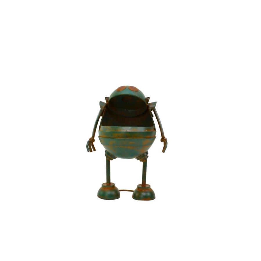 ブリキロボット パックマンS 鉄 オブジェ ヴィンテージ加工