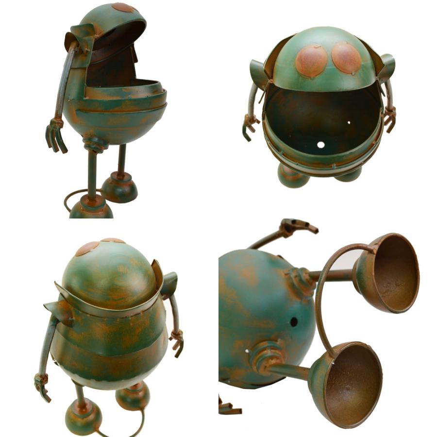 ブリキロボット パックマンS 鉄 オブジェ ヴィンテージ加工