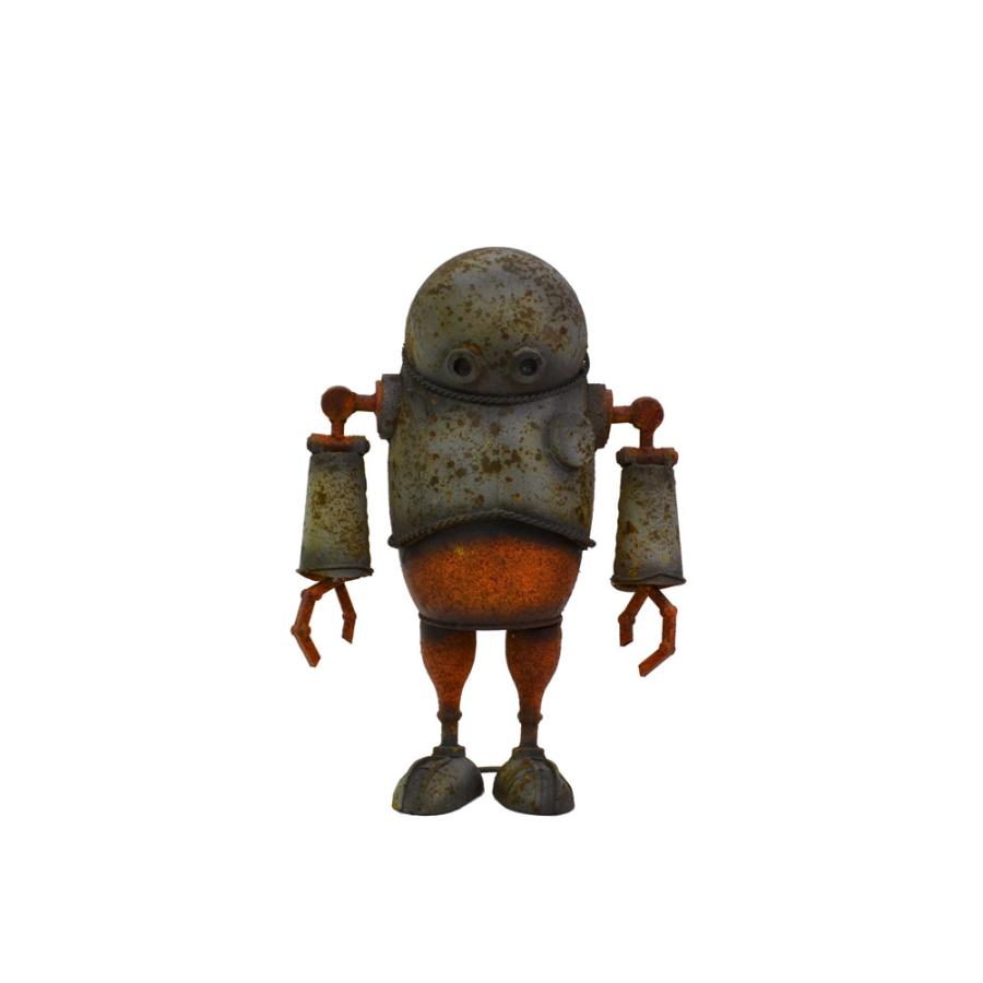 ブリキロボット ソルジャーS 鉄 オブジェ ヴィンテージ加工 : ラタン