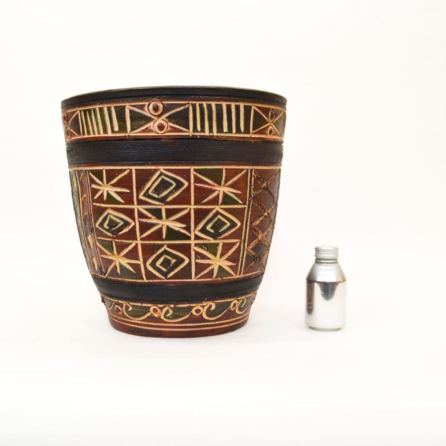 カラーテラコッタ植木鉢 プランター ナスカ L 12号 黒 |  | 05