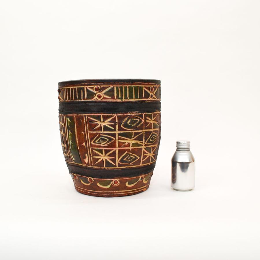 カラーテラコッタ植木鉢 プランター ナスカ M 9号 黒 |  | 05