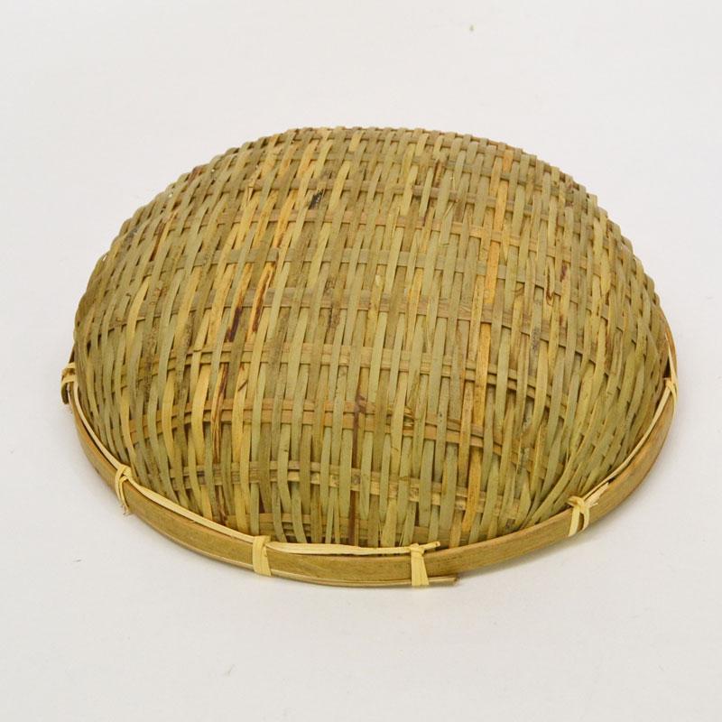 竹製 ござ目 竹ざる 深型 S 皮竹材料 深ざる 24cm : ラタン