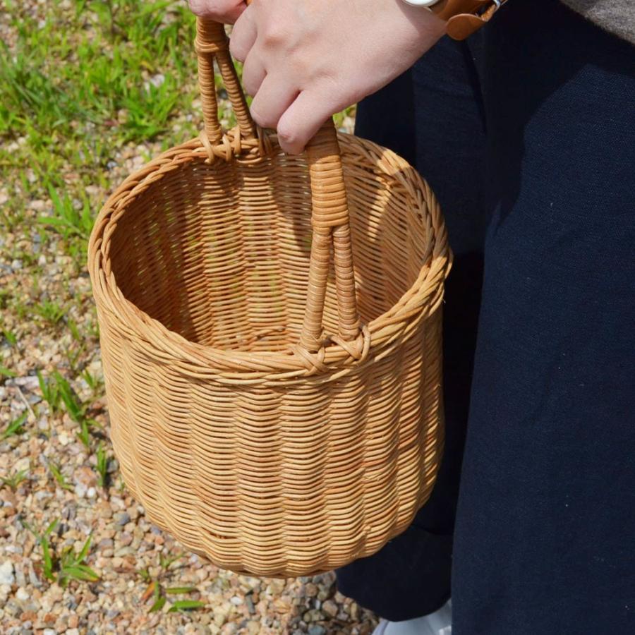 ラタン 1本手 かごバッグ ナチュラル かばん シンプル : ラタンハウス