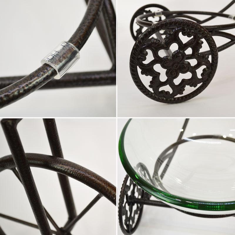 ガラスベース 三輪車 フラワーベース 10mm厚 金魚鉢 魚 : ラタンハウス