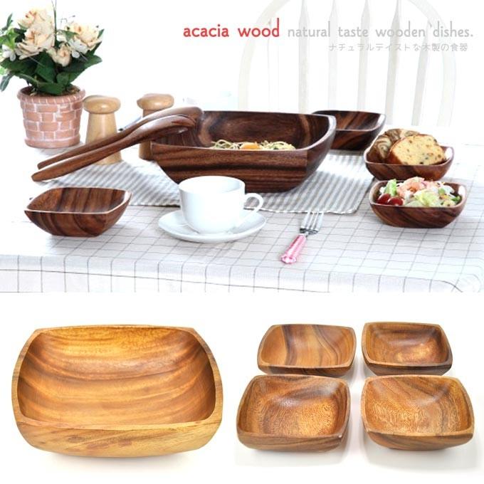 木製食器 セット お皿 スプーン フォーク 菜箸 8点セット おしゃれ