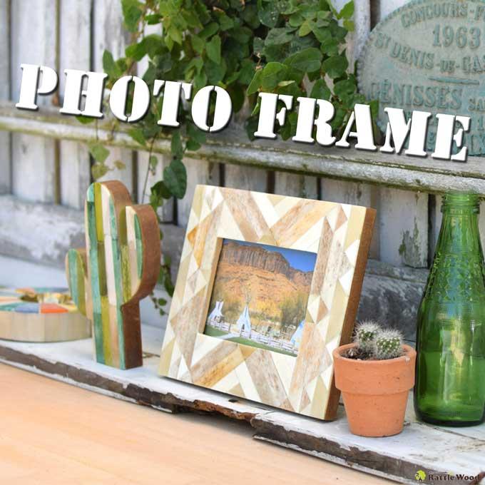 フォトフレーム 写真立て 壁掛け L判 木製 プレゼント シンプル カフェ