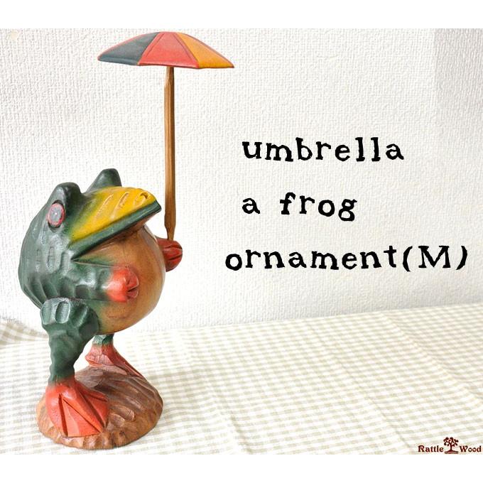 置物 傘さし カエル M オブジェ おしゃれ かわいい インテリア カフェ ナチュラル エスニック 北欧 アジアン タイ ウッド 木製 玄関 ウッド アニマル I 0085 Rattle Wood Yahoo 店 通販 Yahoo ショッピング