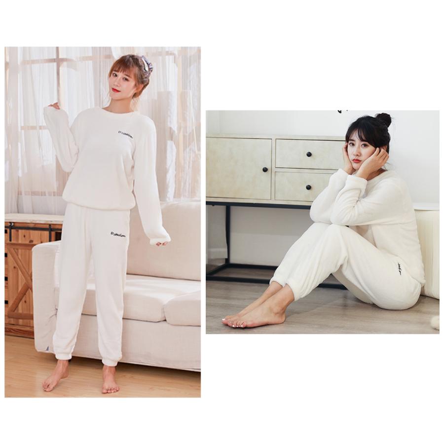 もこもこルームウェア あったか 2025 春 母の日 安い かわいい 上下