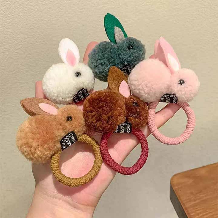 ヘアゴム ヘアアクセサリー 髪飾り うさぎ ウサギ ぬいぐるみ 子供