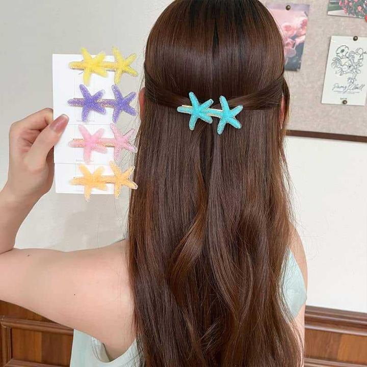 ヘアクリップ ヒトデヘアクリップ ヘアアクセサリー 海 夏 女の子