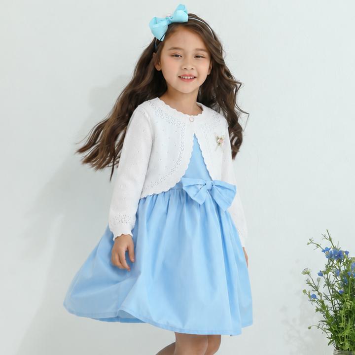 子供服 女の子 キッズ カーディガン 長袖 ニット ボレロ 羽織 アウター
