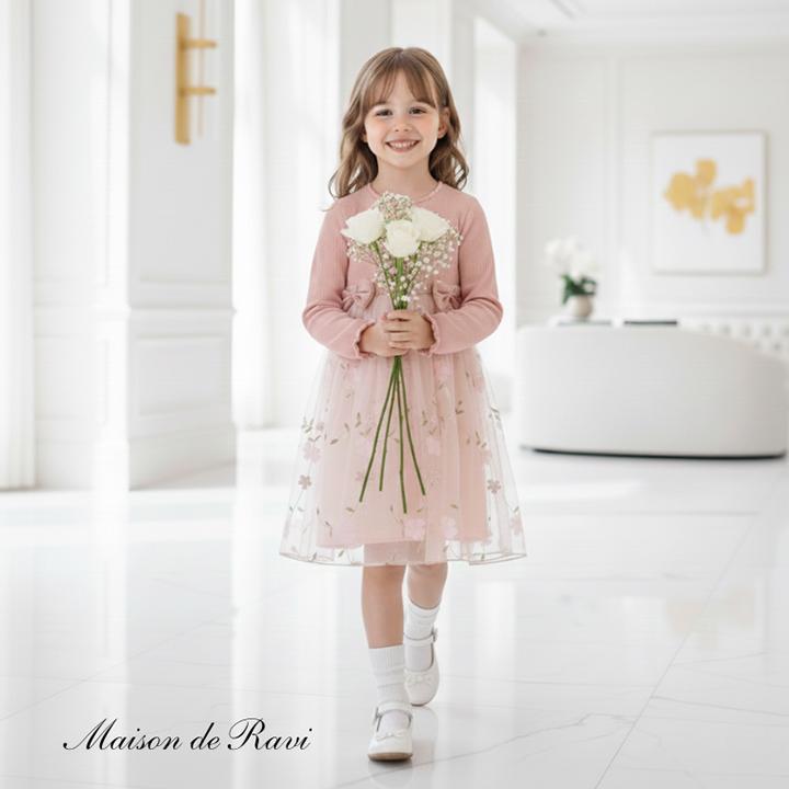 ワンピース フォーマル チュール 女の子 子ども服 子供服 韓国 キッズ 