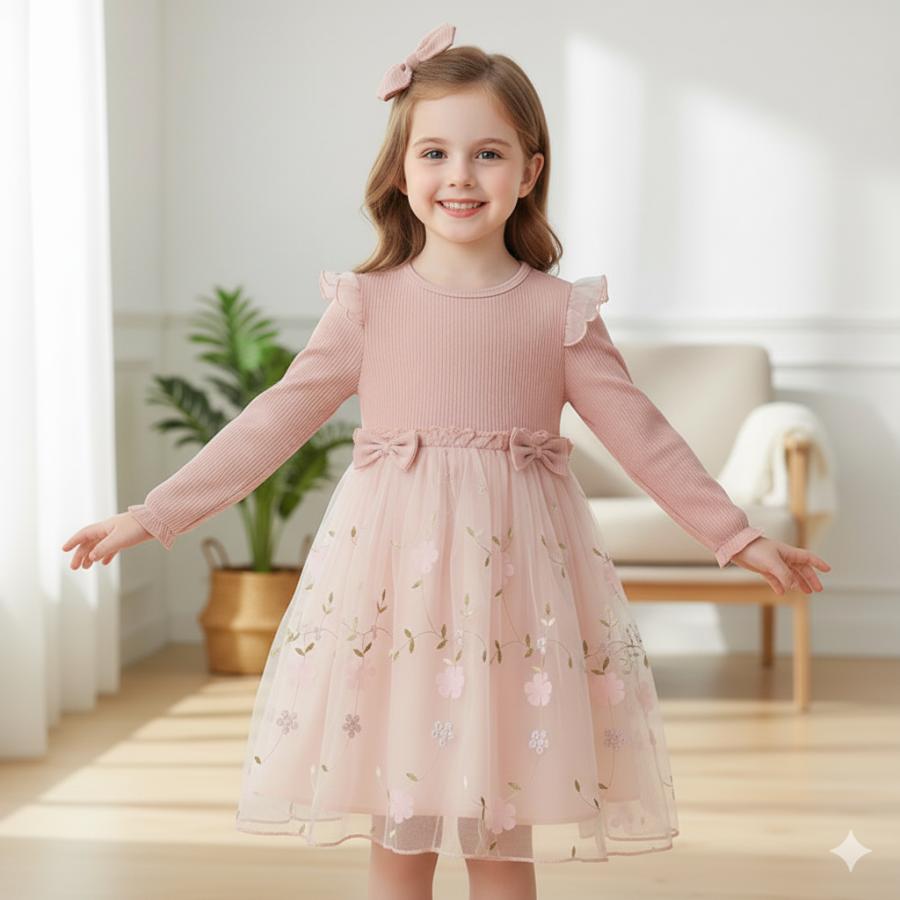 ワンピース フォーマル チュール 女の子 子ども服 子供服 韓国 キッズ 