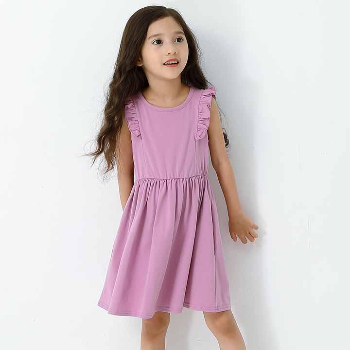 ワンピース 子供服 キッズ ノースリーブ 半袖 子供服 女の子 フリル 春 夏 100cm 110cm 120cm 130cm 140cm メゾンドラビ | ブランド登録なし | 19