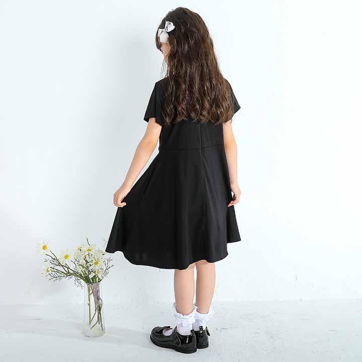 ワンピース 半袖 子供服 女の子 キッズ フォーマル ネックレス