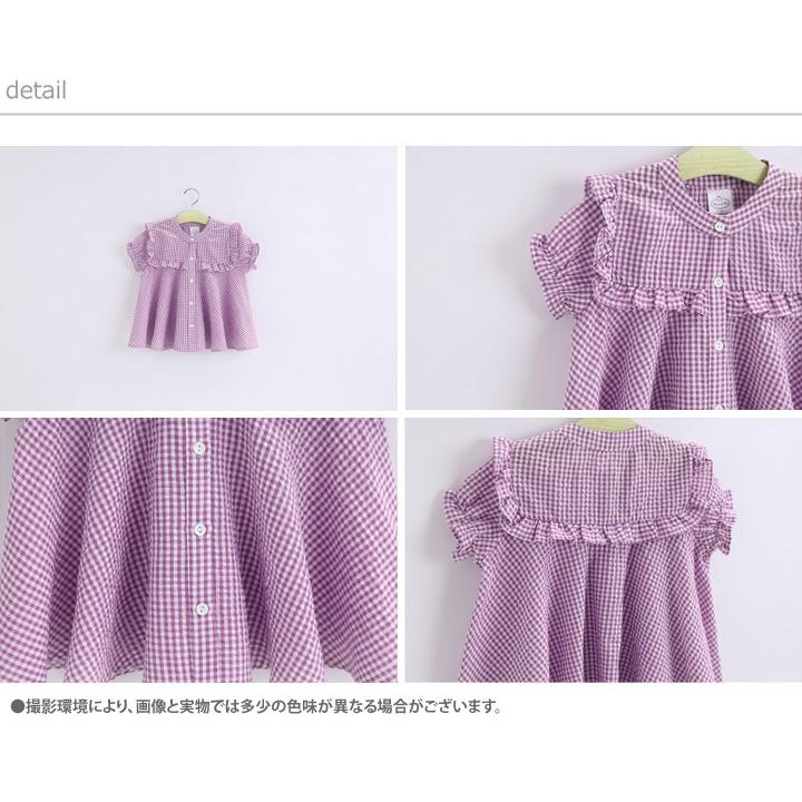 女の子 こども服 子供服 キッズ トップス ブラウス 半袖 シャツ