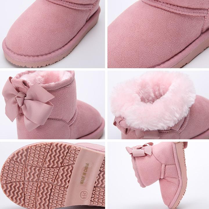 子供靴 女の子 ムートンブーツ リボン付き ハーフ 全7色 シューズ カジュアル キッズ プチプラ ジュニア おしゃれ 安い 可愛い 新品 かわいい Me19w Maison De Ravi 通販 Yahoo ショッピング