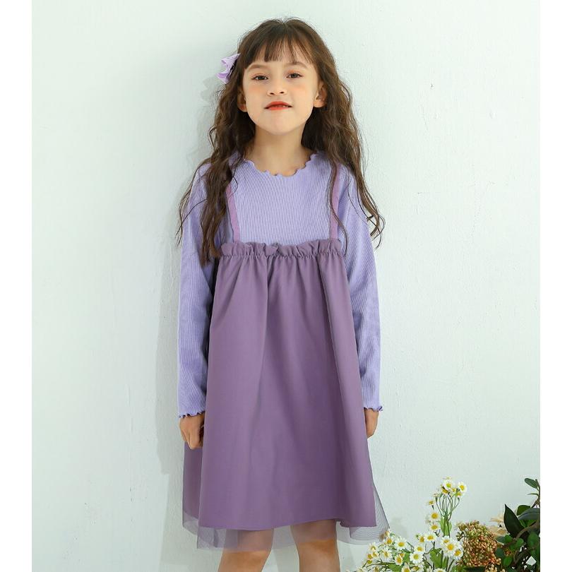 子供服 ワンピース 長袖 ワンピース長袖 チュール 子供 女の子 キッズ  