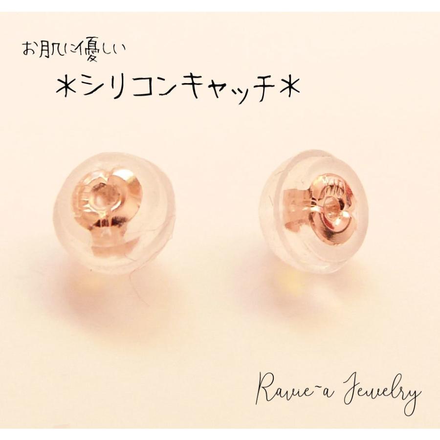 ツイスト ねじり バー 揺れるピアスロングピアス K10 ピンクゴールド