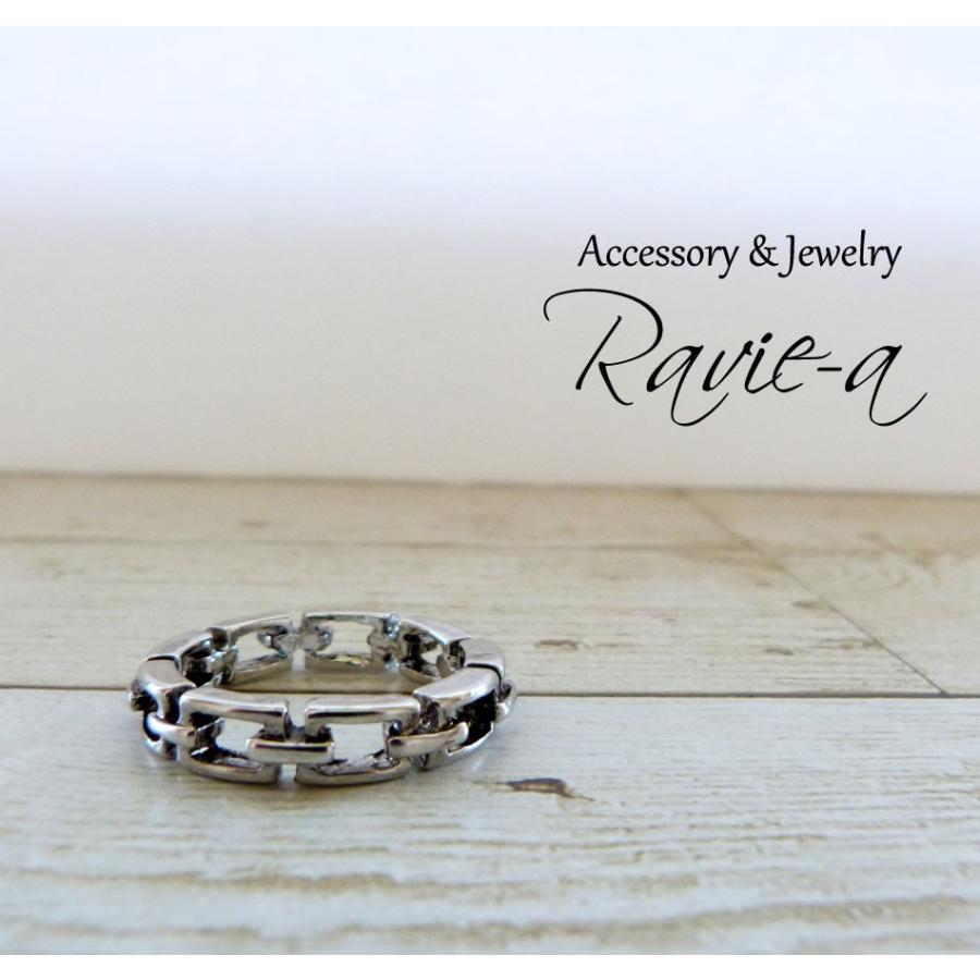 チェーンリング 指輪 11号 19号 ペアリング パンク ゴスロリ 鎖