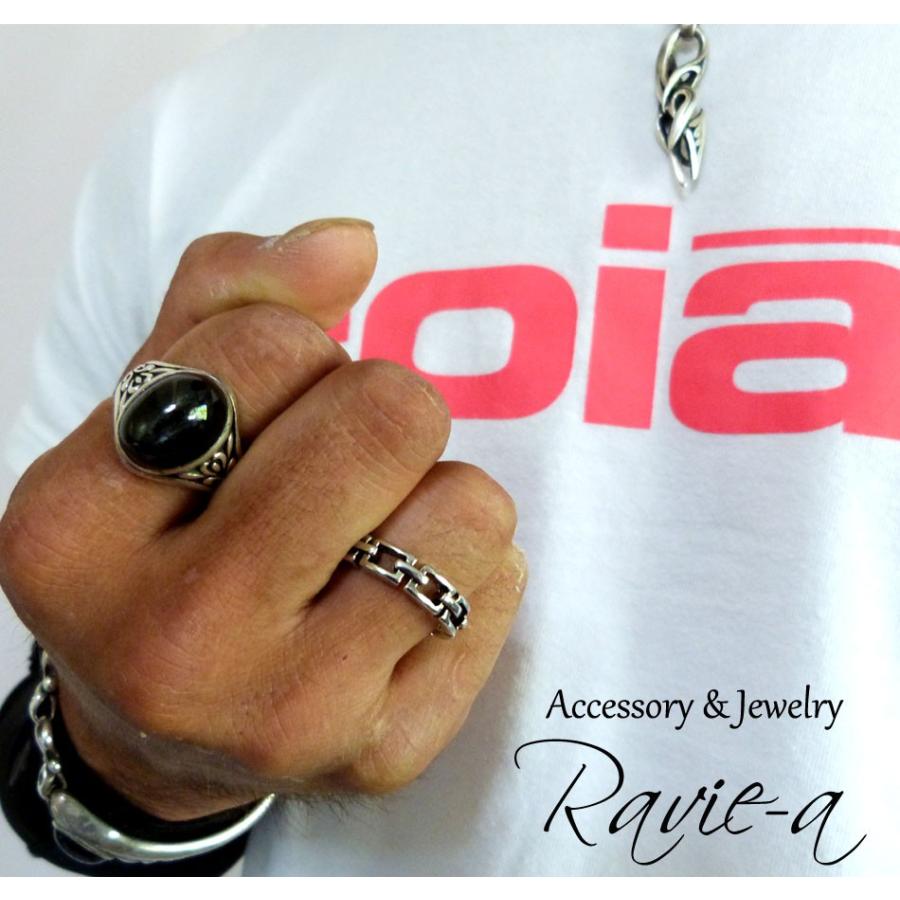 チェーンリング 指輪 11号 19号 ペアリング パンク ゴスロリ 鎖 ゴツめ