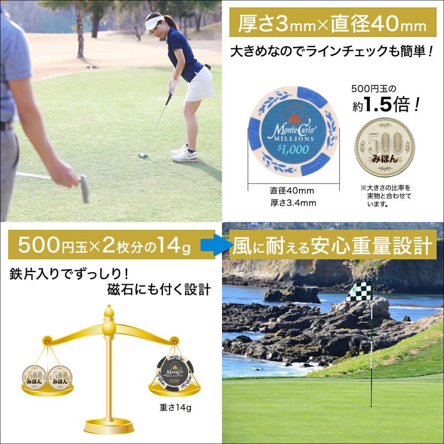RAVIS ゴルフ マーカー ポーカー チップマーカー ラウンド用品 グランドゴルフ おしゃれ 革袋セット 12枚入り |  | 03
