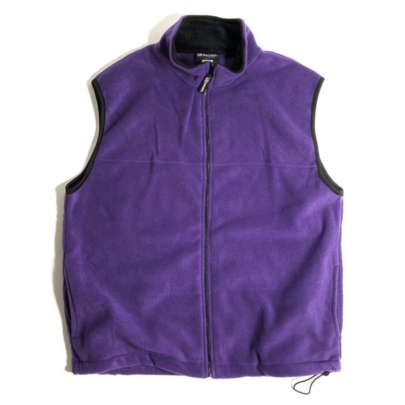 2XL)BAYSIDE USA Made フルジップ フリース ベスト パープル 2XL)BAYSIDE USA Made フルジップ フリース ベスト パープル