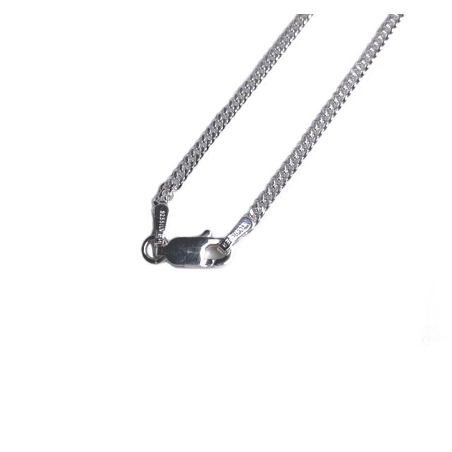 925 スターリング シルバー 1.5mm カーブリンク チェーン ネックレス