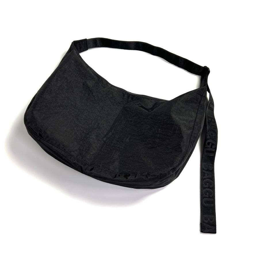 BAGGU（バグゥ） ラージ ナイロン クレセント バッグ ブラック メンズ 