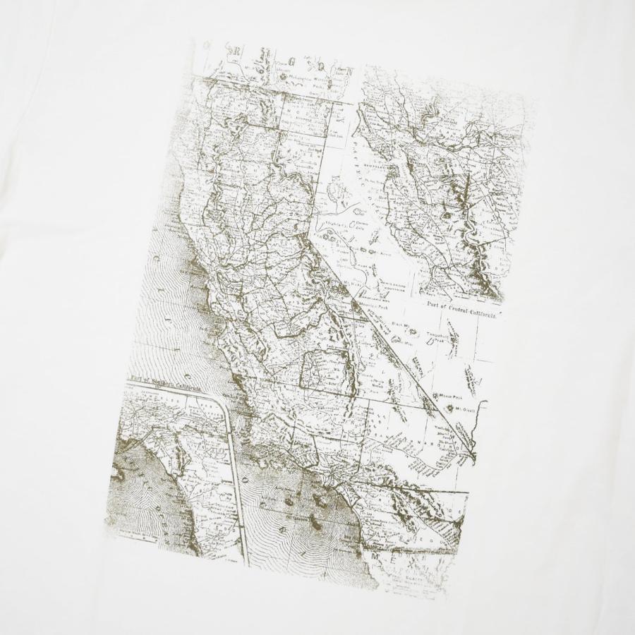 Banana Republic S/S Map Tee - White メンズ レディース 半袖T