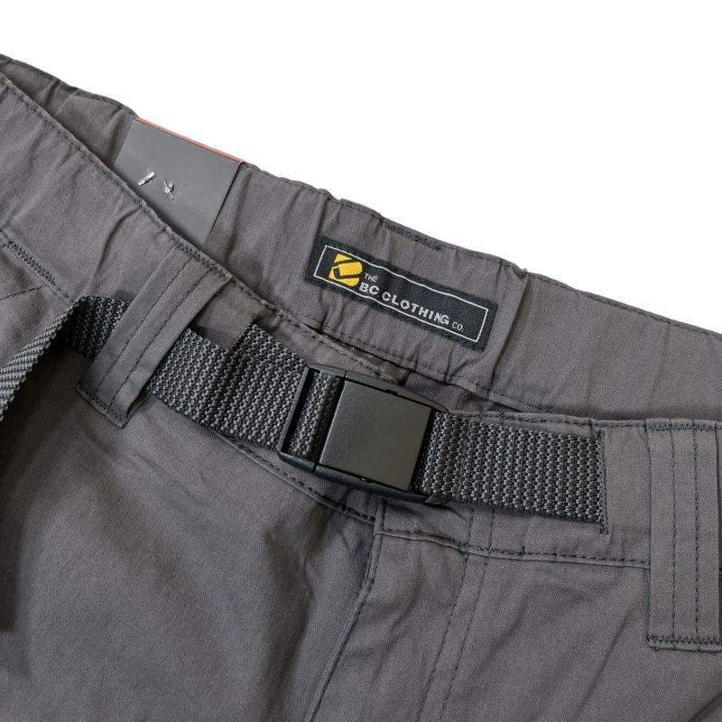 BC CLOTHING コンバーチブル パンツ チャコール メンズ BC CLOTHING コンバーチブル パンツ チャコール メンズ