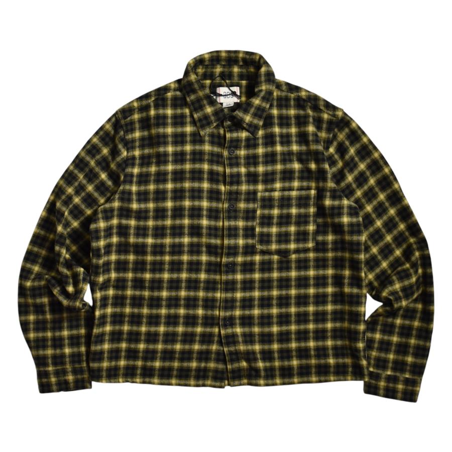 SALE]BDG フランネル チェック シャツ Olive/Yellow/Black メンズ